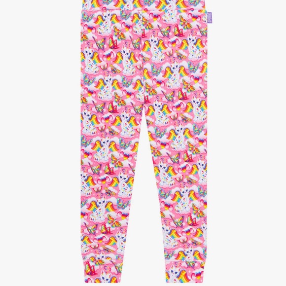 POSH PEANUT🪽 lisa frank 5 6 ANGEL KITTY JOGGERS! NWT ULTRA RARE Collab folder - Picture 6 of 9